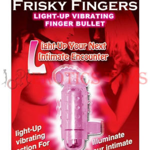Código:	5456	Frisky Finger Light Up Vibrating Finger Bullet - Magenta