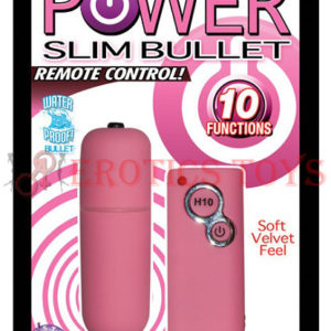 Código:	5493	Power Slim Bullet Remote Control - Pink