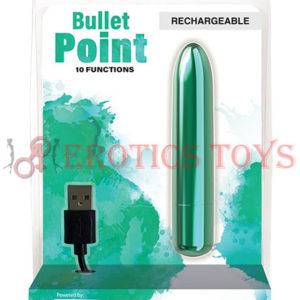 Código:	5542	Bullet Point Rechargeable Bullet - 10 Functions Teal