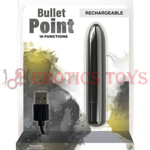Código:	5543	Bullet Point Rechargeable Bullet - 10 Functions Black