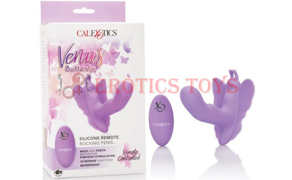 Código:	5557	Venus Butterfly Silicone Remote Rocking Penis