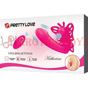 Código:	5560	Pretty Love Katherine Wearable Butterfly Vibrator - Fuchsia